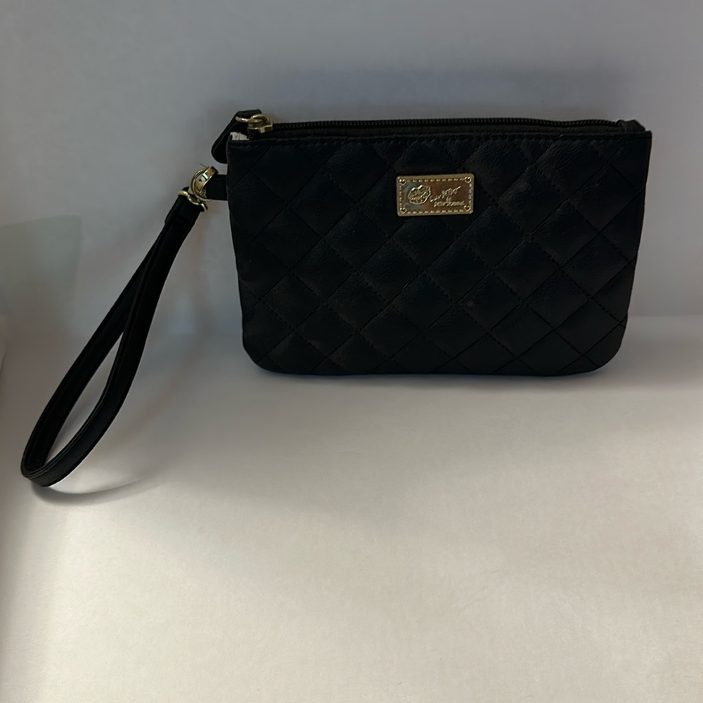 Betsey Johnson black wristlet